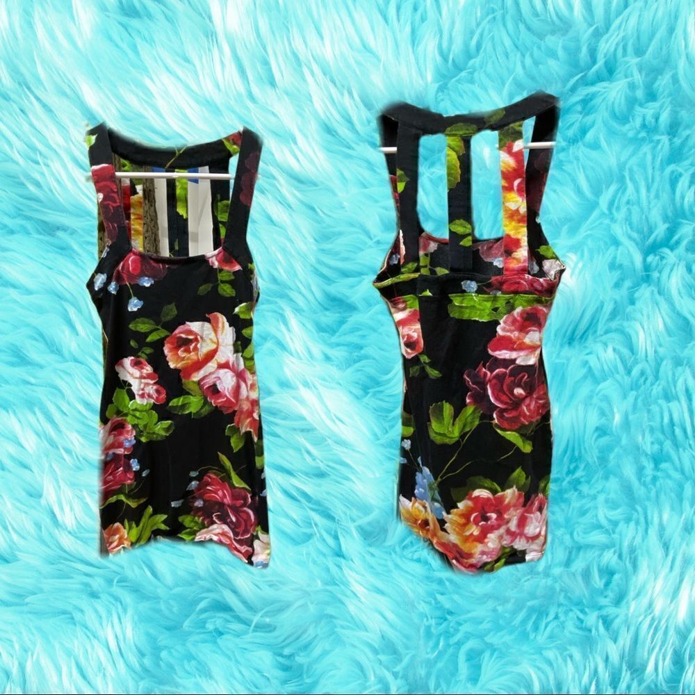 Motel Rocks Vintage Floral Bodycon Dress